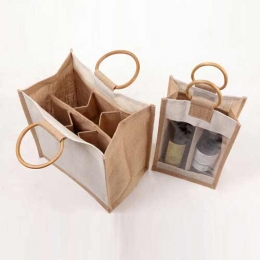Wholesale Two Bottle And Four Bottle Cotton Canvas Wine Bags Manufacturers in Sweden 
